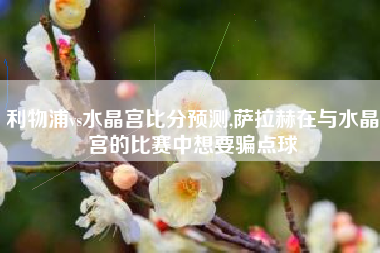 利物浦vs水晶宫比分预测,萨拉赫在与水晶宫的比赛中想要骗点球