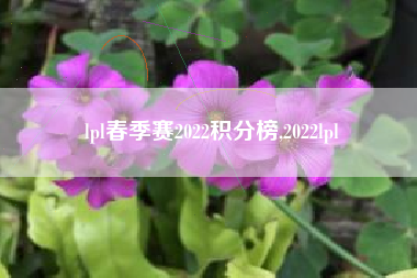 lpl春季赛2022积分榜,2022lpl