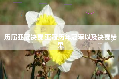 历届亚冠决赛,亚冠历年冠军以及决赛结果