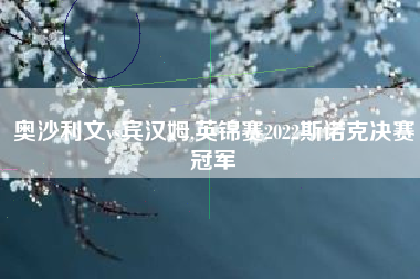 奥沙利文vs宾汉姆,英锦赛2022斯诺克决赛冠军