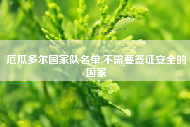 厄瓜多尔国家队名单,不需要签证安全的国家