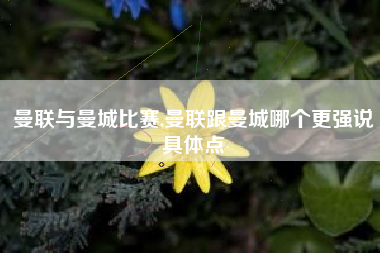 曼联与曼城比赛,曼联跟曼城哪个更强说具体点