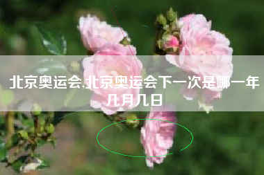 北京奥运会,北京奥运会下一次是哪一年几月几日