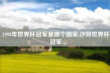 1998年世界杯冠军是哪个国家,沙特世界杯冠军