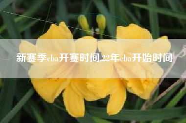 新赛季cba开赛时间,22年cba开始时间