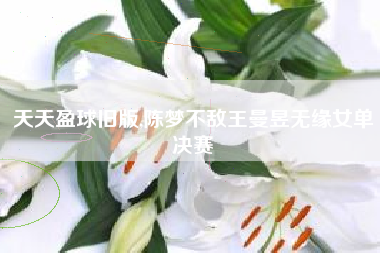 天天盈球旧版,陈梦不敌王曼昱无缘女单决赛
