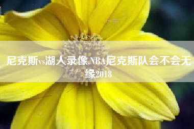 尼克斯vs湖人录像,NBA尼克斯队会不会无缘2018