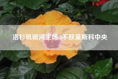 洛杉矶银河主场,3不敌莫斯科中央