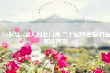阿根廷vs澳大利亚门票,二十国峰会指的是哪些国家