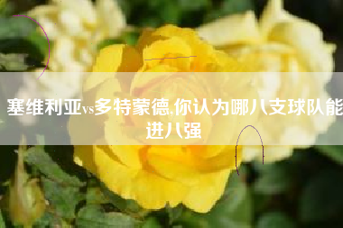塞维利亚vs多特蒙德,你认为哪八支球队能进八强