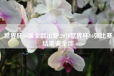 世界杯16强全部出炉,2018世界杯16强比赛结果表全部