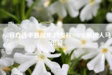 lpl官方选手数据库,网友称S9RNG原班人马出征