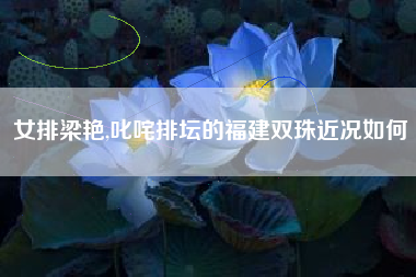 女排梁艳,叱咤排坛的福建双珠近况如何
