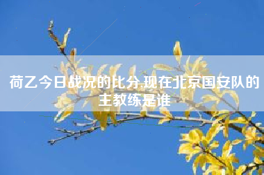 荷乙今日战况的比分,现在北京国安队的主教练是谁