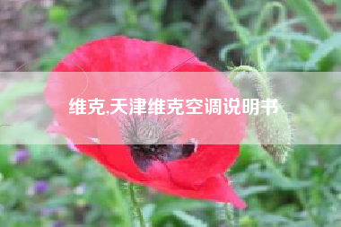 维克,天津维克空调说明书