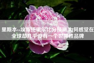 里斯本vs埃斯托里尔比分预测,为何感觉在全球却几乎没有一个世界性品牌
