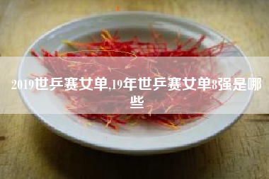 2019世乒赛女单,19年世乒赛女单8强是哪些