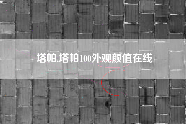 塔帕,塔帕100外观颜值在线