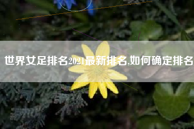 世界女足排名2021最新排名,如何确定排名